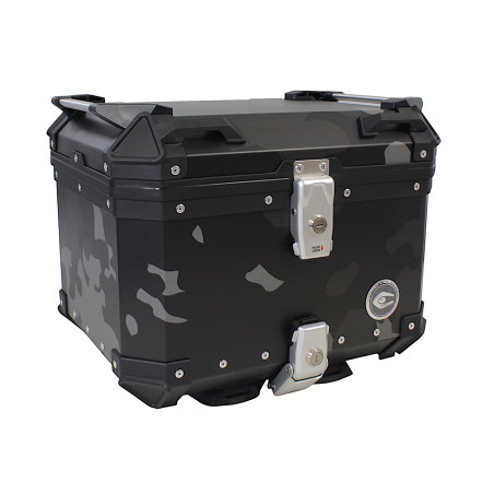 Set of 3 aluminum cases (2 x 36 l symmetrical + 45 l) gray camouflage cases