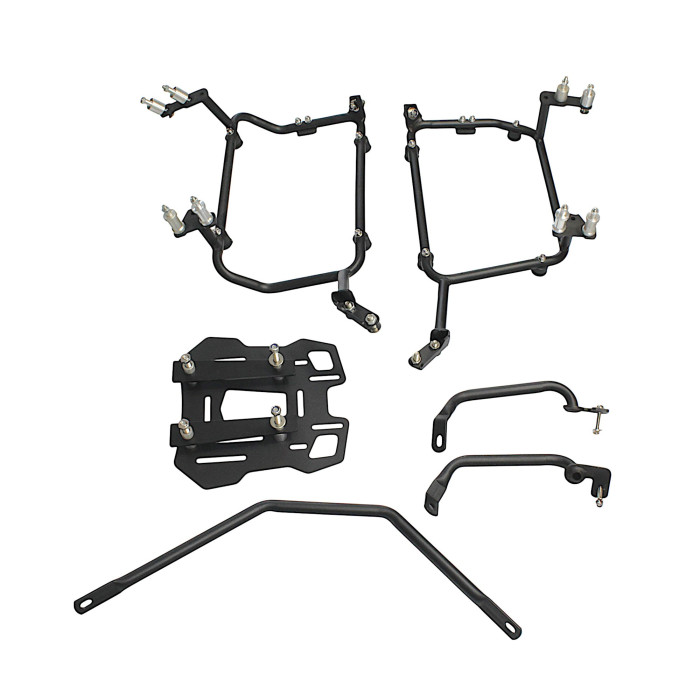 CENTER + SIDE BOX HOLDERS SUZUKI V-STROM 1050 / 1050 XT 2020-2021 ASYMMETRICAL SIDE BOX HOLDERS