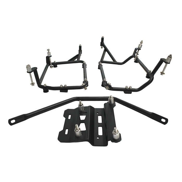 CENTRINĖS + ŠONINĖS DĖŽĖS LAIKIKLIAI TRIUMPH TIGER 1200 / GT / GT EXPLORER / RALLY EXPLORER SIMETRIŠKOS ŠONINĖS DĖŽĖS