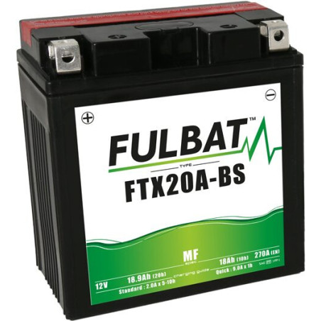 FULBAT FTX20A-BS / YTX20A-BS MAINTENANCE-FREE GEL BATTERY
