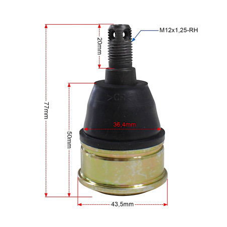 TEKYO PIN HONDA TRX 250 RECON 97-23 42-1008