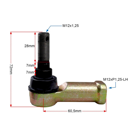 TEKYO HANDLEBAR END LEFT + RIGHT CAN-AM KAWASAKI