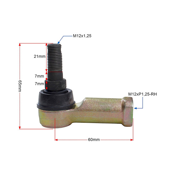 TEKYO HANDLEBAR END LEFT + RIGHT CAN-AM KAWASAKI