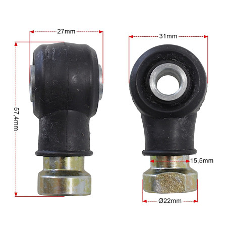 TEKYO STEERING ROD END LEFT + RIGHT POLARIS 51-1021-LR