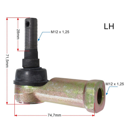 TEKYO TIE ROD END LEFT + RIGHT CAN-AM 51-1034-LR
