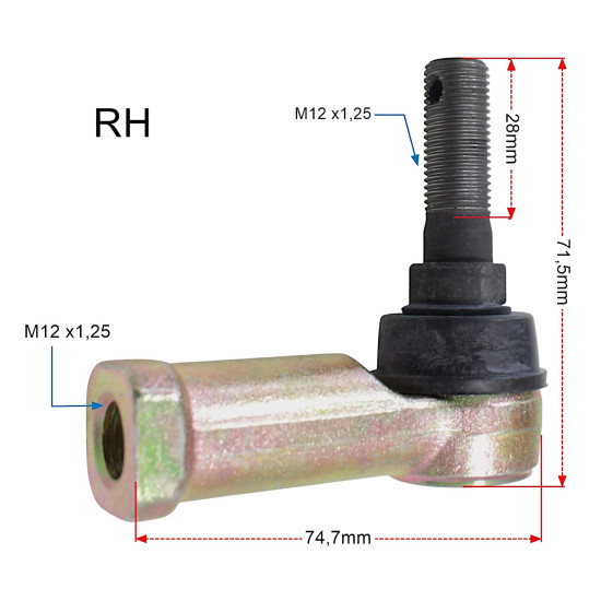 TEKYO VAIRO STRYPO GALAI KAIRĖ + DEŠINĖ CAN-AM 51-1034-LR