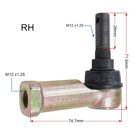 TEKYO TIE ROD END LEFT + RIGHT CAN-AM 51-1034-LR