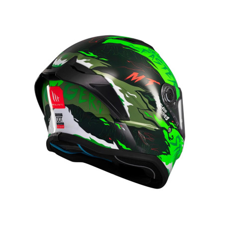 MT STINGER 2 ARDENT C6 šalmas blizgus / FLUO, M dydis