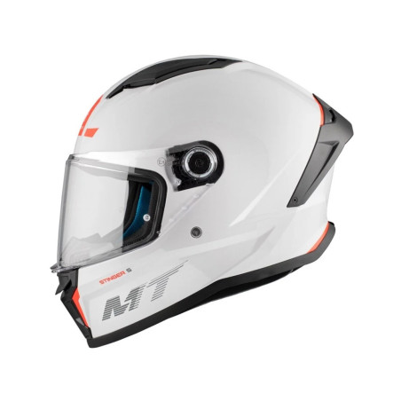 MT STINGER 2 SOLID A0 helmet white glossy, size XL