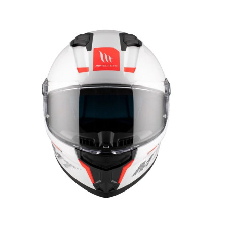MT STINGER 2 SOLID A0 helmet white glossy, size XL