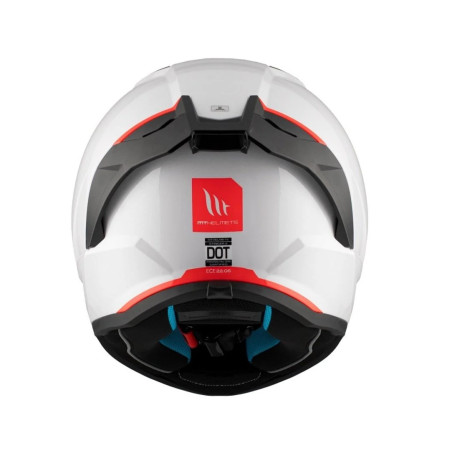 MT STINGER 2 SOLID A0 helmet white glossy, size XL
