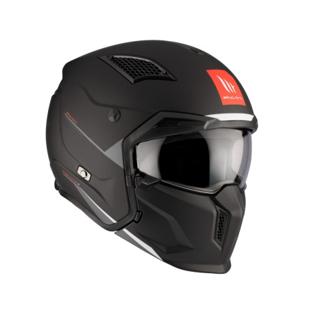 MT STREETFIGHTER SV S black matte helmet, size XL