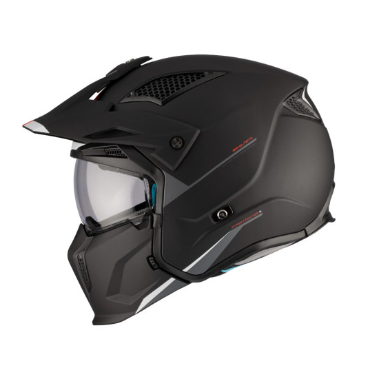 MT STREETFIGHTER SV S black matte helmet, size XL