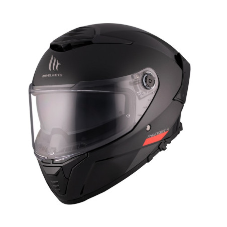 MT THUNDER 4 SV SOLID šalmas juodas blizgus