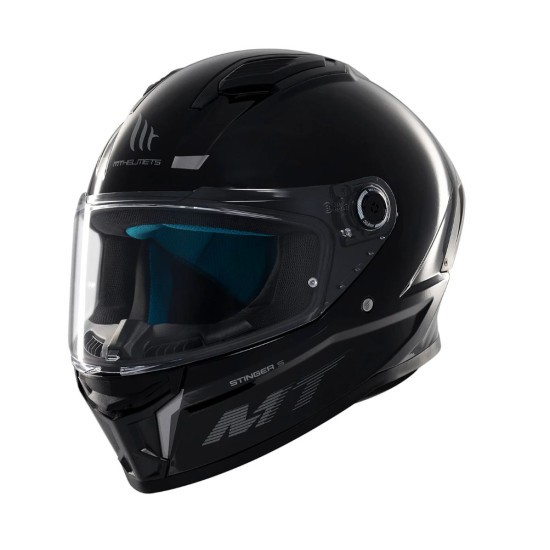 MT STINGER 2 SOLID A11 helmet black glossy, size S