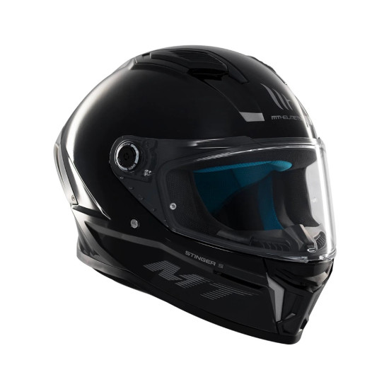 MT STINGER 2 SOLID A11 helmet black glossy, size S