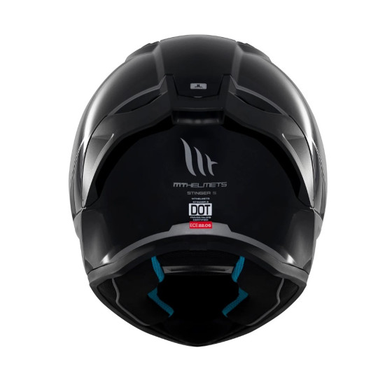 MT STINGER 2 SOLID A11 helmet black glossy, size S