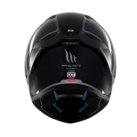 MT STINGER 2 SOLID A11 helmet black glossy, size S