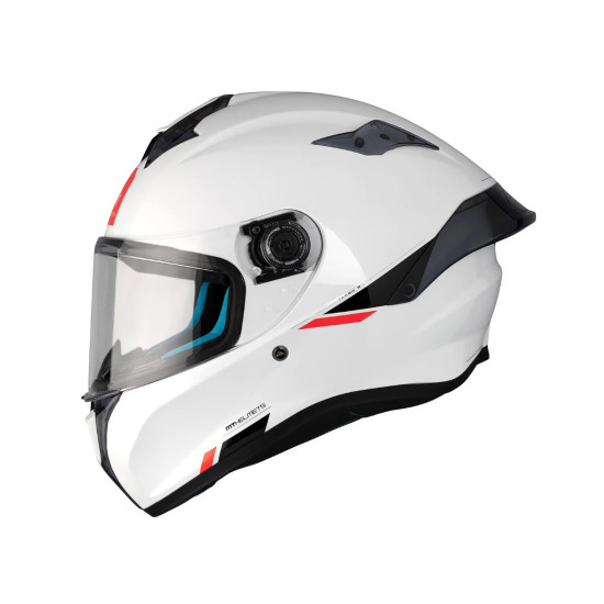 MT TARGO S SOLID helmet white glossy