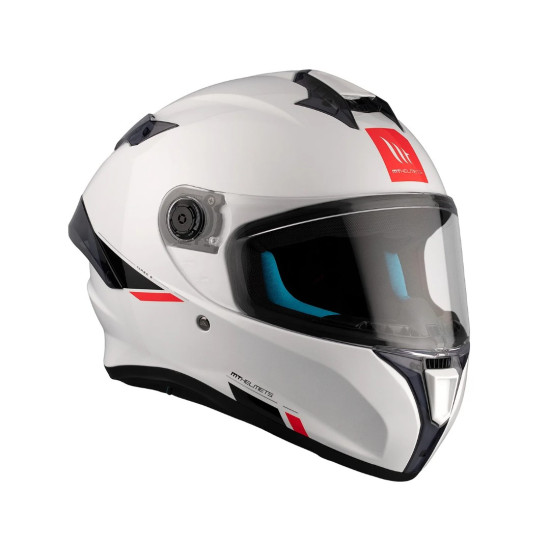 MT TARGO S SOLID helmet white glossy
