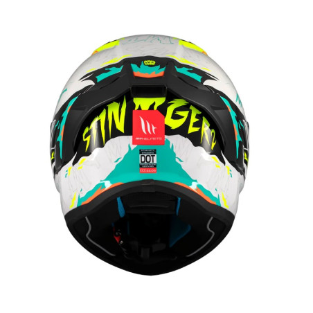 MT STINGER 2 ARDENT A3 šalmas blizgus / FLUO