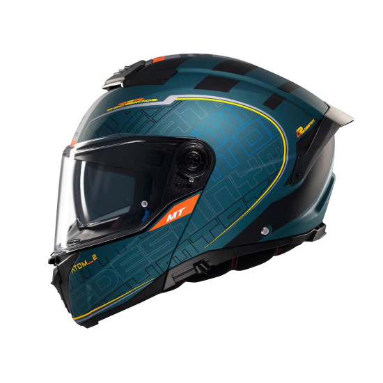 MT ATOM 2 SV DESTINY C6 atverčiamas šalmas, matinis