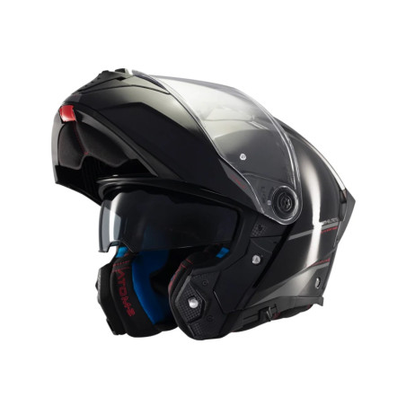 MT ATOM 2 SV SOLID A1 flip-up helmet, glossy black