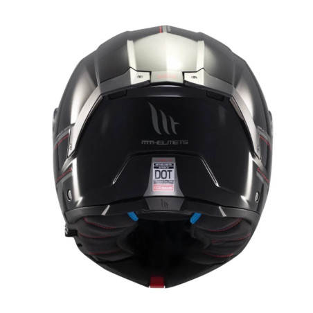MT ATOM 2 SV SOLID A1 flip-up helmet, glossy black