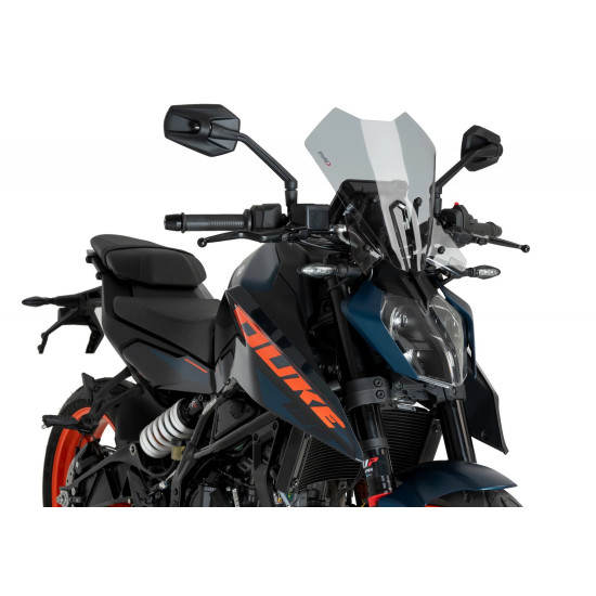 PUIG FAIRING WINDOW FOR KTM 125 / 390 DUKE 24-25 (TOURING) SLIGHTLY TINTED