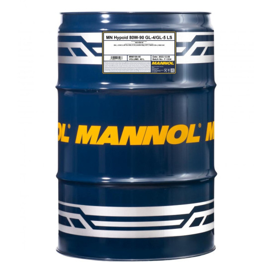 OLEJ PRZEKŁADNIOWY MANNOL 80W90 HYPOID GL-5 60L