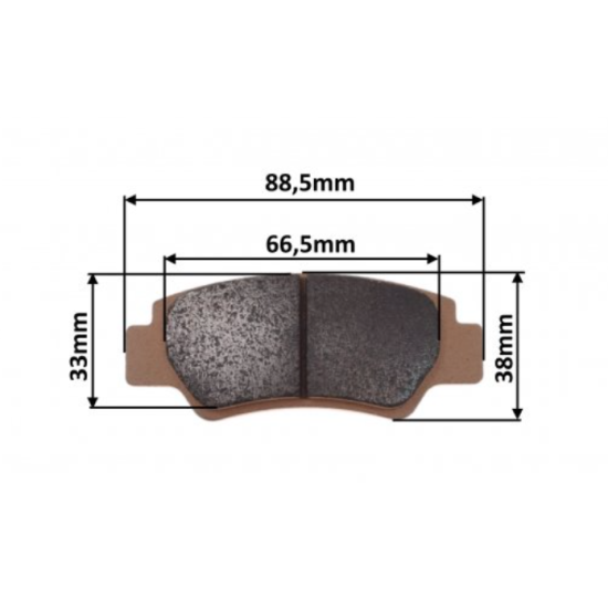 CF MOTO rear brake pads (7020-0810A0)