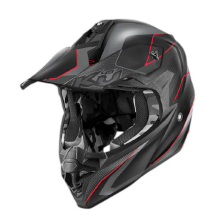 KAPPA helmet KV49 EVO CHASER CROSS color: black matte/red, size: L/60