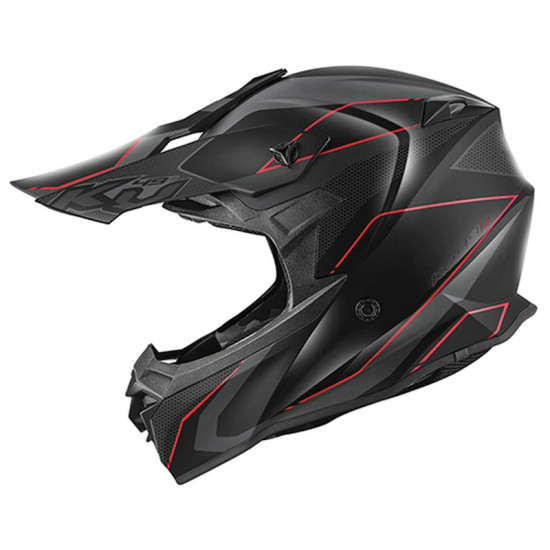 KAPPA helmet KV49 EVO CHASER CROSS color: black matte/red, size: L/60
