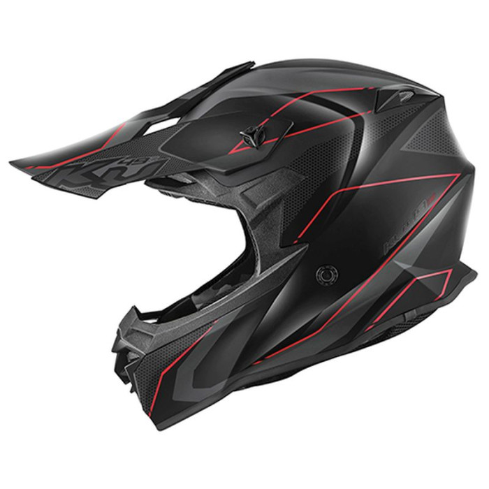 KAPPA helmet KV49 EVO CHASER CROSS color: black matte/red, size: L/60