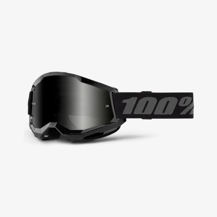 100 PERCENT STRATA 2 SAND BLACK - SMOKE LENS glasses