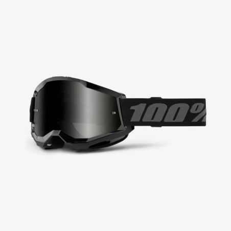 100 PERCENT STRATA 2 SAND BLACK - SMOKE LENS glasses