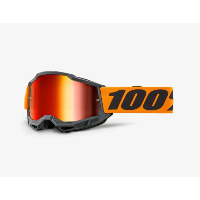 100 PERCENT ACCURI 2 ORANGE - MIRROR RED LENS glasses with mirrored lenses