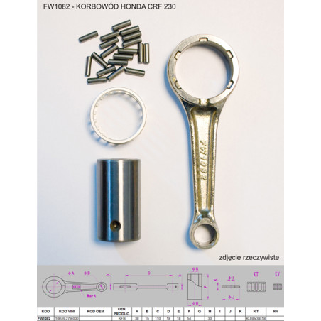 FLYWAY connecting rod HONDA CRF 230
