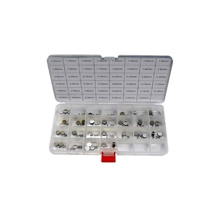 PSYCHIC valve plates (tablets) set 8.90 from 1.72 to 2.60 CO 0.04mm 3 pcs. (total 69 pcs.) (HCSHIM03)