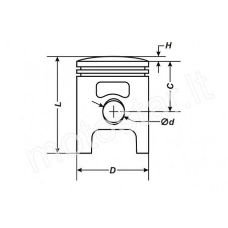 Meteor piston Rotax 122 / 123 (Aprilia RS 125)