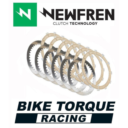 NEWFREN sankabos diskai RACING su tarpdiskiais APRILIA RS 125 (95-06), MX 125 (04-08), CLASSIC 125 (95-01) CARBON (EBS5598R)