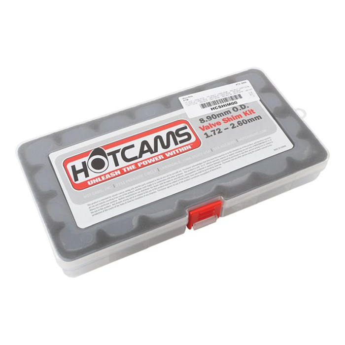 HOT CAMS vožtuvų plokštelių (tablečių) rinkinys 8.90mm nuo 1.72 iki 2.60 CO 0,05mm KTM