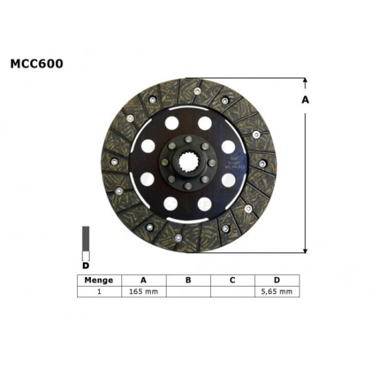 TRW LUCAS clutch discs BMW R45 81-86, R 65 85-93, R 80 / 100 80-96, (EBS6601)