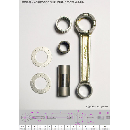 FLYWAY connecting rod SUZUKI RM 250 (RM250) 200 '87-'95