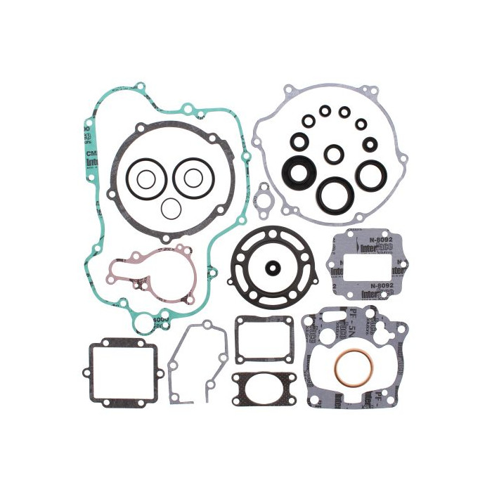WINDEROSA (VERTEX) engine gasket set with oil seals KAWASAKI KX125 01-02