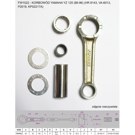 FLYWAY Raunch of Yamaha Yz 125 (YZ125) '86 -'96 (HR 8143, VA-6013, P2019, KP02217A)