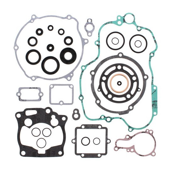 WINDEROSA (VERTEX) engine gasket set with oil seals KAWASAKI KX125 95-97