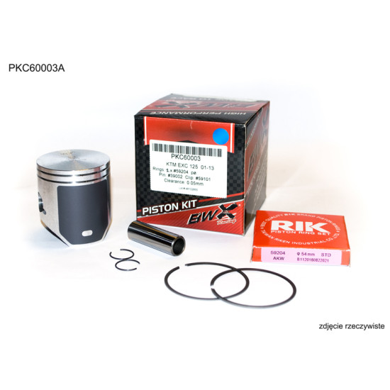 BEARING WORX piston KTM (2T) SX 125 (SX125) 01-19, EXC 125 (EXC125) 01-16, HUSQVARNA TC/TE 125 14-18, BETA RR 125 18-19 (53.9