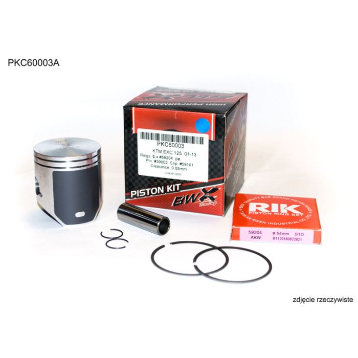 BEARING WORX piston KTM (2T) SX 125 (SX125) 01-19, EXC 125 (EXC125) 01-16, HUSQVARNA TC/TE 125 14-18, BETA RR 125 18-19 (53.9