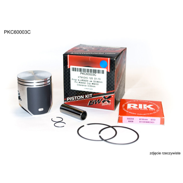 BEARING WORX piston KTM (2T) SX 125 (SX125) 01-19, EXC 125 (EXC125) 01-16, HUSQVARNA TC/TE 125 14-18, BETA RR 125 18-19 (53.9